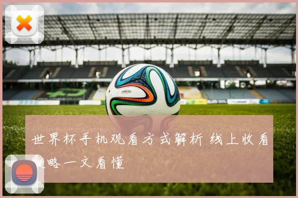世界杯手机观看方式解析 线上收看攻略一文看懂